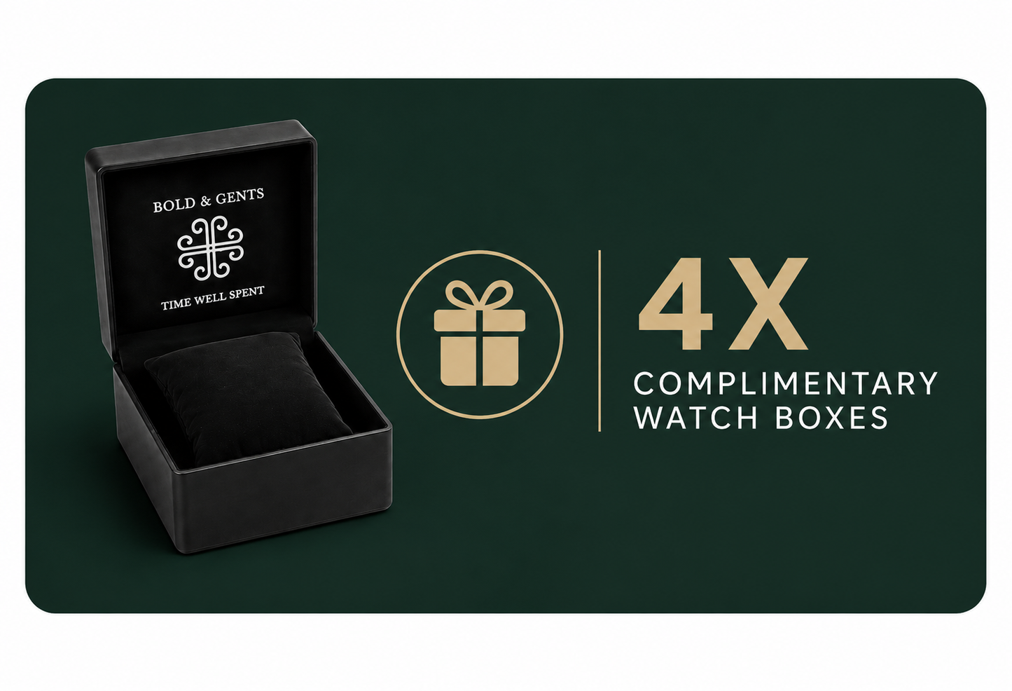 Bold & Gents® Signature Watch Box
